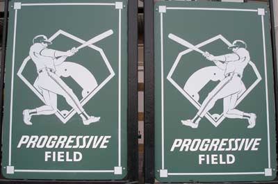 Cleveland Indians Progressive Field Signs