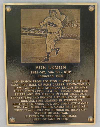 Cleveland Indians great Bob Lemon