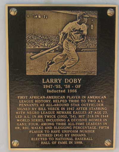 Baseball hall of famer Larry Doby