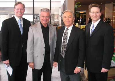 Cleveland Weathermen Mark Nolan, Don Webster, Dick Goddard and Mark Johnson
