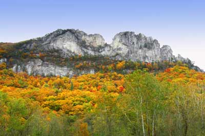 Seneca Rocks in Autumn
