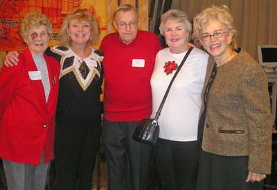 Jean Rosner, Linda Muglick,  Alan and Bobbi Bush and Ruth Sindelar