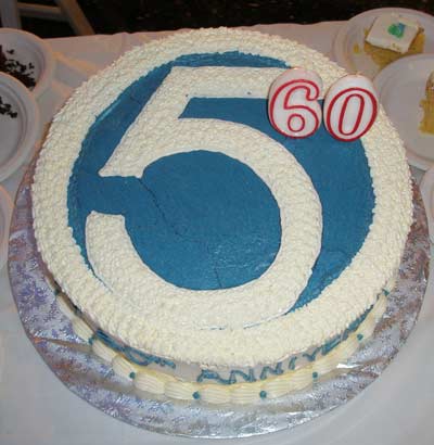 WEWS Cleveland TV Channel 5 60th anniversary cake