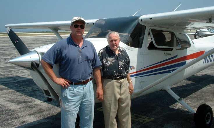 Ed and Tom Mugridge with Cessna