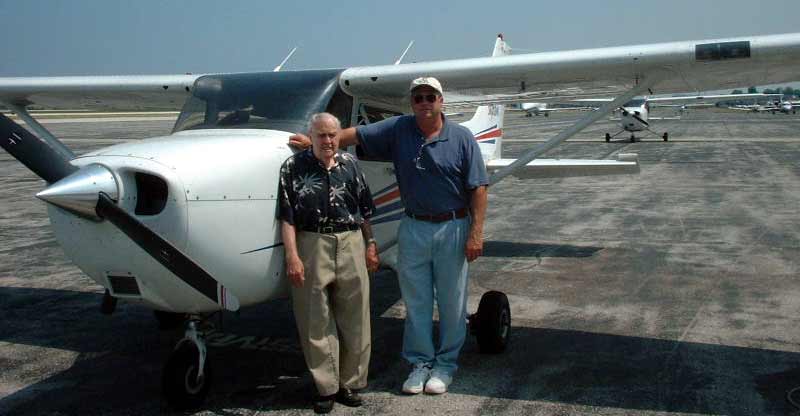 Ed and Tom Mugridge with Cessna