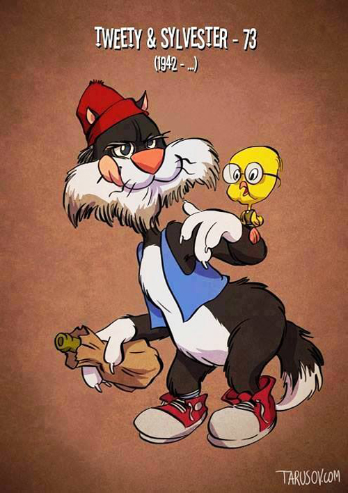 Sylvester and Tweety Bird