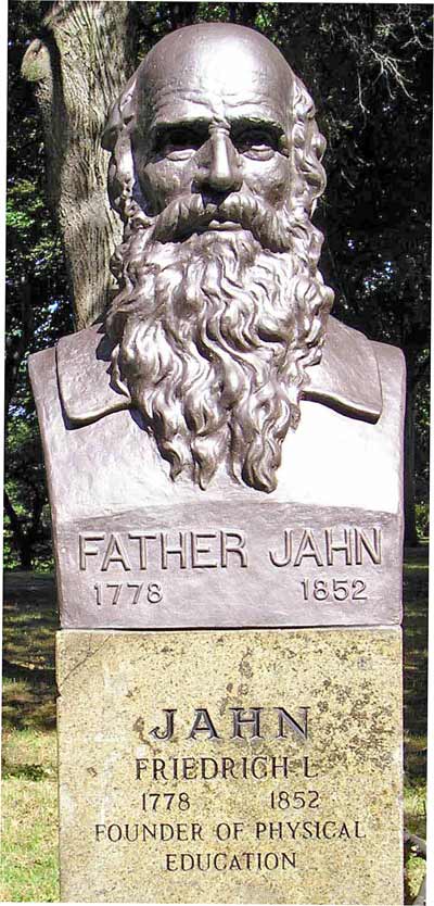 Father Jahn staue in German Cultural Gardens in Cleveland Ohio