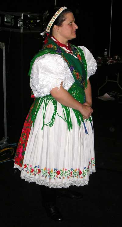 Eszti Pigniczky Hungarian dancer in full costume