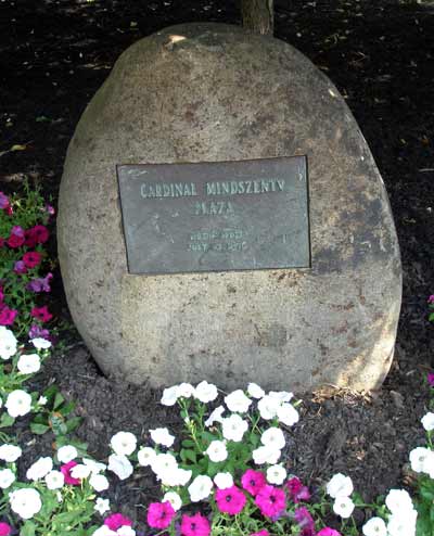 Cardinal Mindszenty Plaza in Cleveland