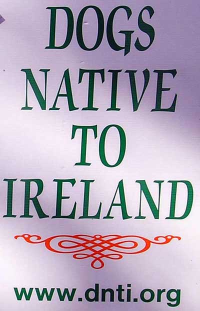 Dogs native to Ireland sign
