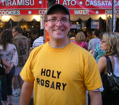 Jim Fischer, volunteering for Holy Rosary