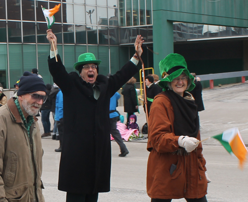 Joe Meissner marching in St Patrick's Day Parade