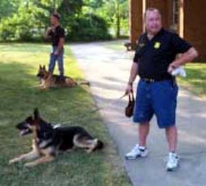 East Cleveland  K9 unit demonstration