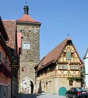 Siebers Tower & house erected during expansion of wall & city begun in 1204