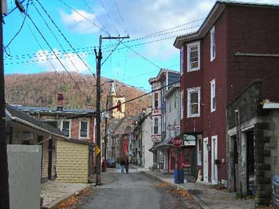 Race Street in Jim Thorpe Pennsylvania