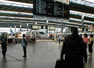 Haupt Bahnhof or Main Station in Munich