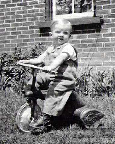 Ron Kitson on trike in 1938