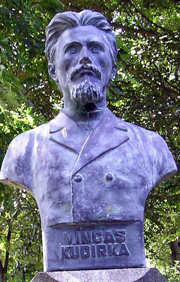 Statue of Lithuanian Poet Vincas Kudirka in the Lithuanian Cultural Garden