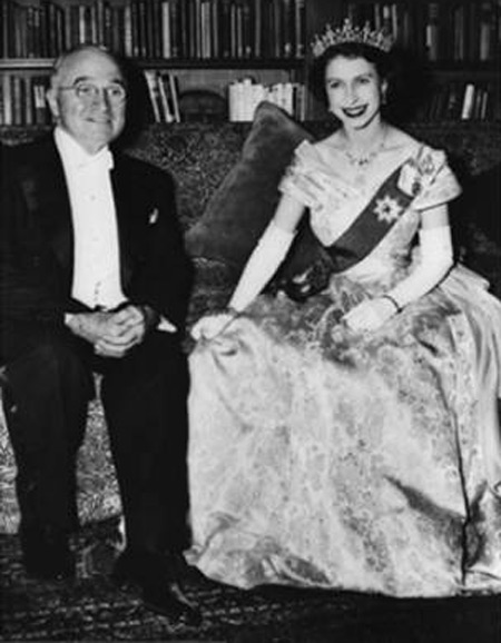 Queen Elizabeth with Harry Truman