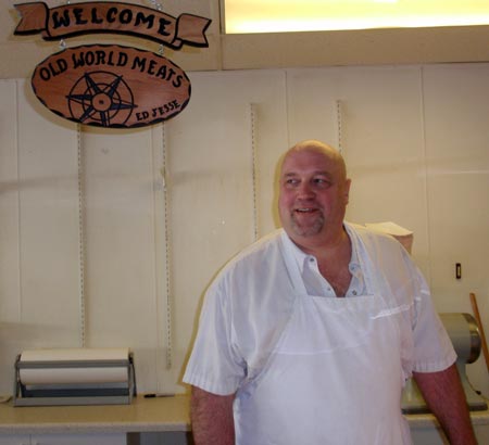 Old World Meats butcher Ed Jesse