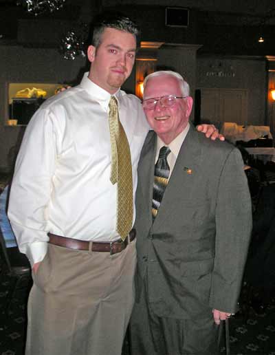 Tim Molinski with grandpa Jim Walsh