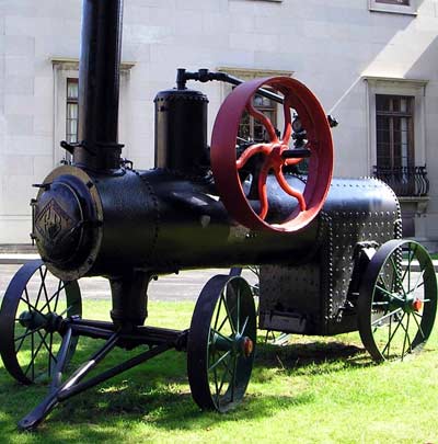 Historic Train engine at Western Reserve Historical Society