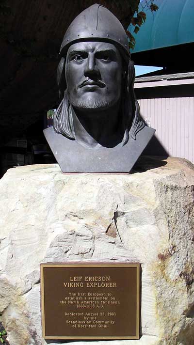 Viking Leif Ericson statue