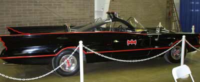 Side view of the Batmobile