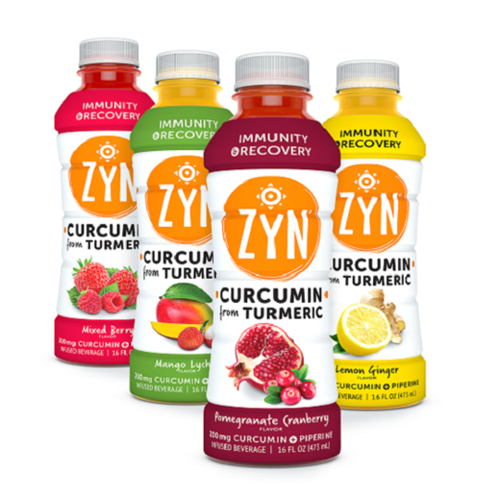 4 flavors of ZYN with Curcumin