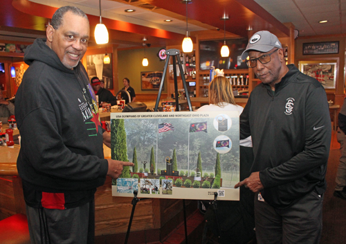 Lawrence Boston with Olympic Park Plaza Drawing