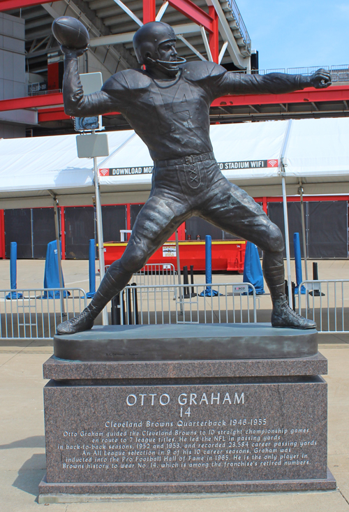 Otto Graham Statue at Cleveland Browns Stadium