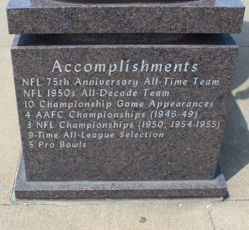 Otto Graham Statue at Cleveland Browns Stadium