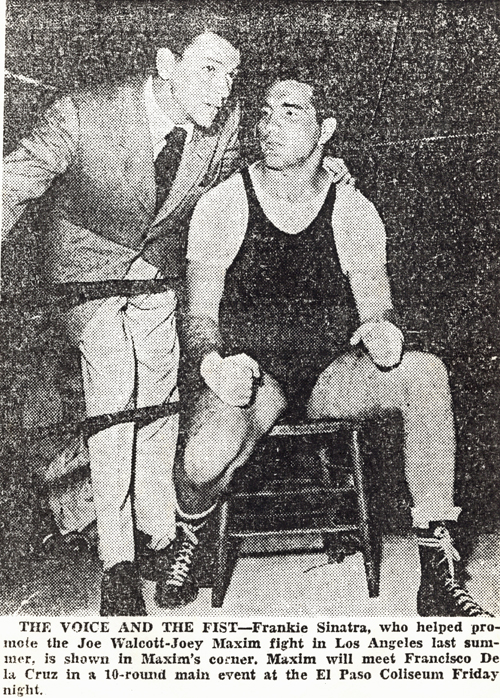 Frank Sinatra and Joey Maxim