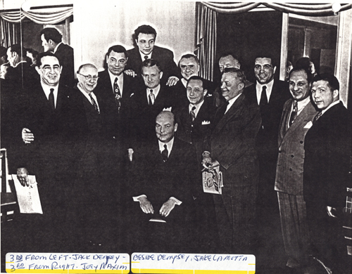 Jack Dempsey, Jake LaMotta and Joey Maxim