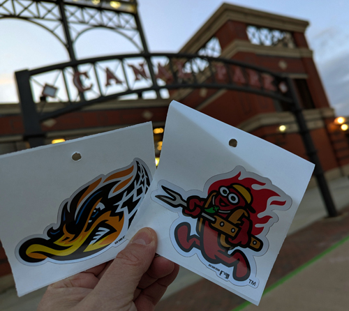 Akron Rubber Ducks stickers
