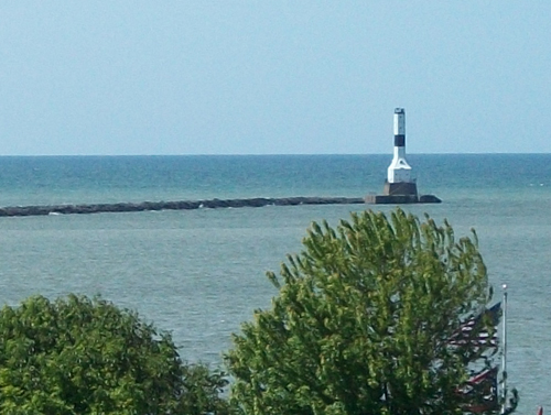 Lighthouse from motel