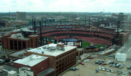 Busch Stadium in St Louis