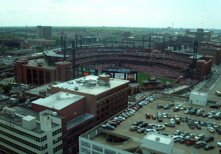 Busch Memorial Stadium in St Louis