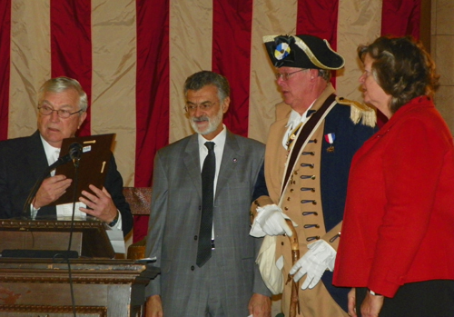 Ron Schwachenwald, Mayor Jackson and John H. And Elizabeth W. Franklin and 