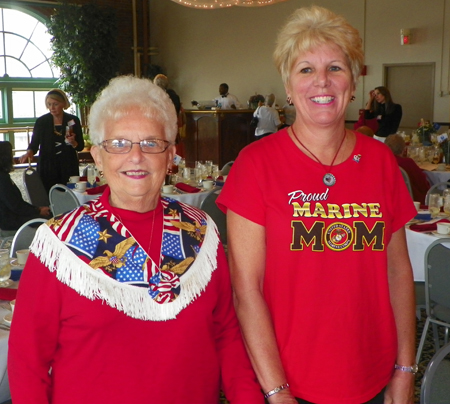 Betty Sullivan and Marine Mom Michelle Ek 