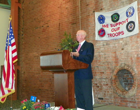 David Beamer giving keynote address