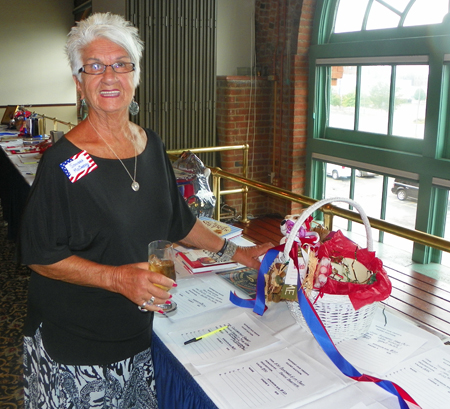 Sondra McCarhty checks out the Silent Auction