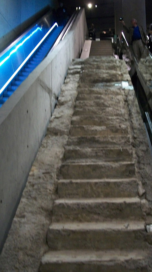 Vesey Street stairs at 9-11 memorial