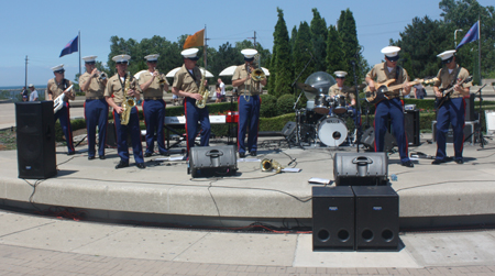 Quantico Marine Band at the Rock and Roll Hall of Fame and Museum in Cleveland 