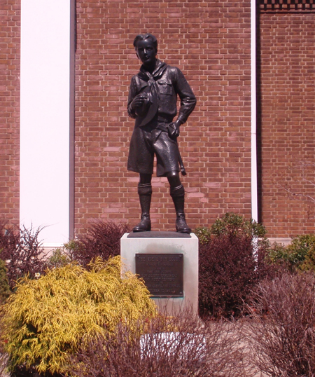 Boy Scout statue in Cleveland Ohio