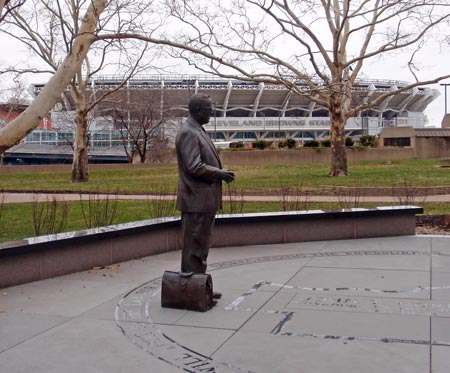 Cuyahoga County Prosecutor John T. Corrigan statue photo by Dan Hanson