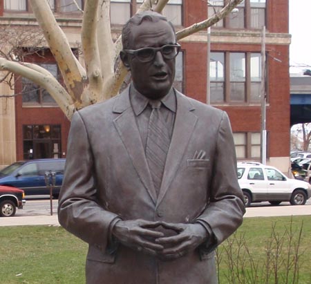 Cuyahoga County Prosecutor John T. Corrigan statue photo by Dan Hanson