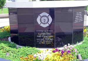 Fire Fighters Memorial in Cleveland