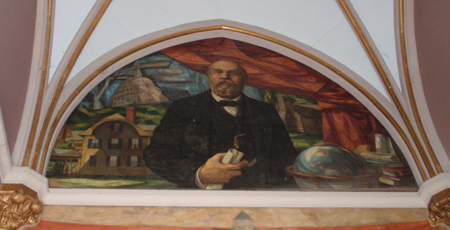 Inside the President James A. Garfield Monument