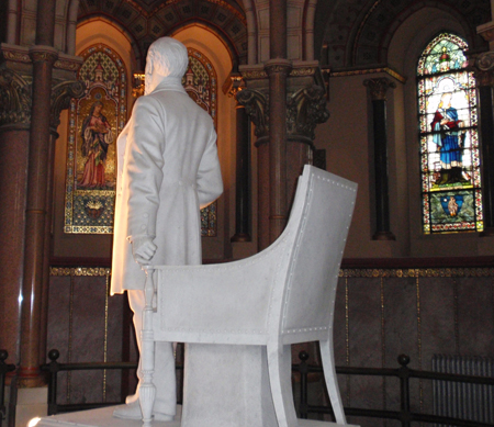 President Garfield statue - rear view